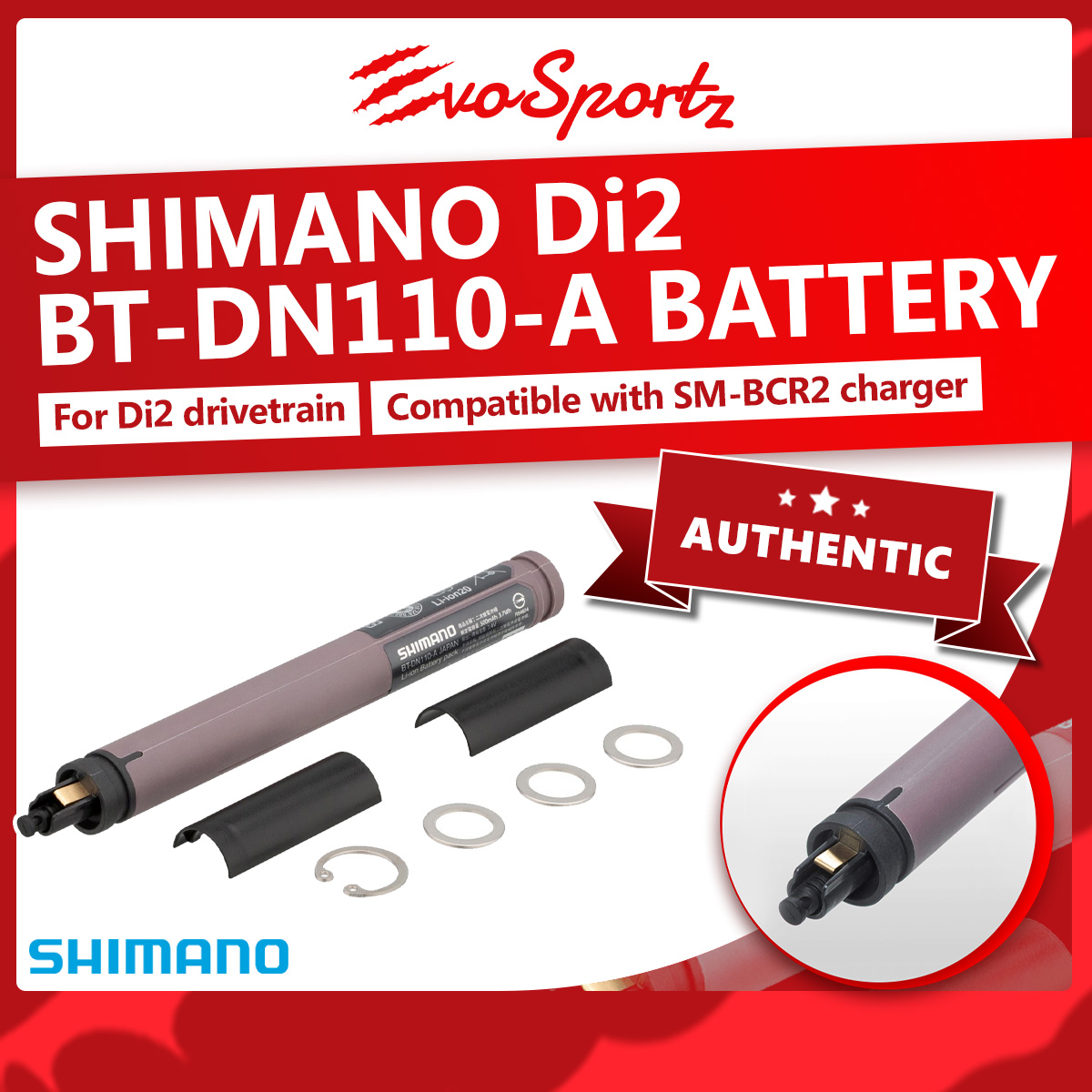 Shimano Di2 BT-DN110-A Battery | Genuine Shimano Di2 Bicycle
