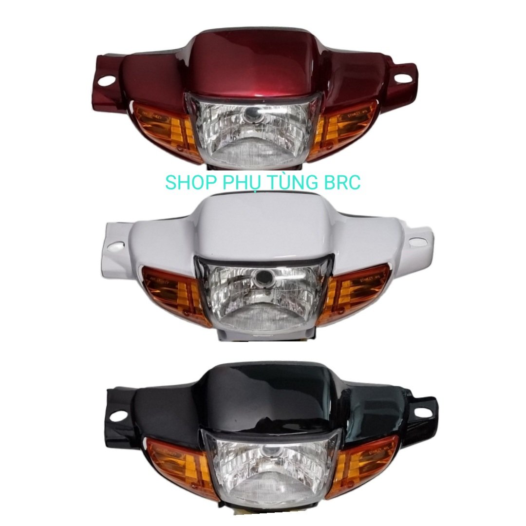[ Bánh đùm] Bộ đầu đèn Wave Thái 110  xe bánh đùm (Hàng sơn Nano chuẩn)