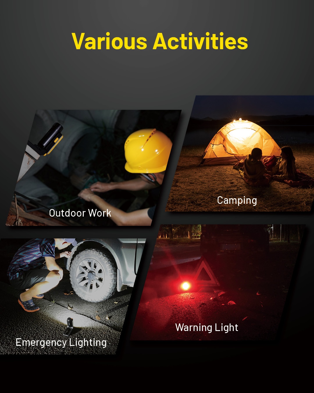 NITECORE NWL20 Flashlight Multifunctional Triple Output Work Light Headlamp Headlight Floodlight Spotlight