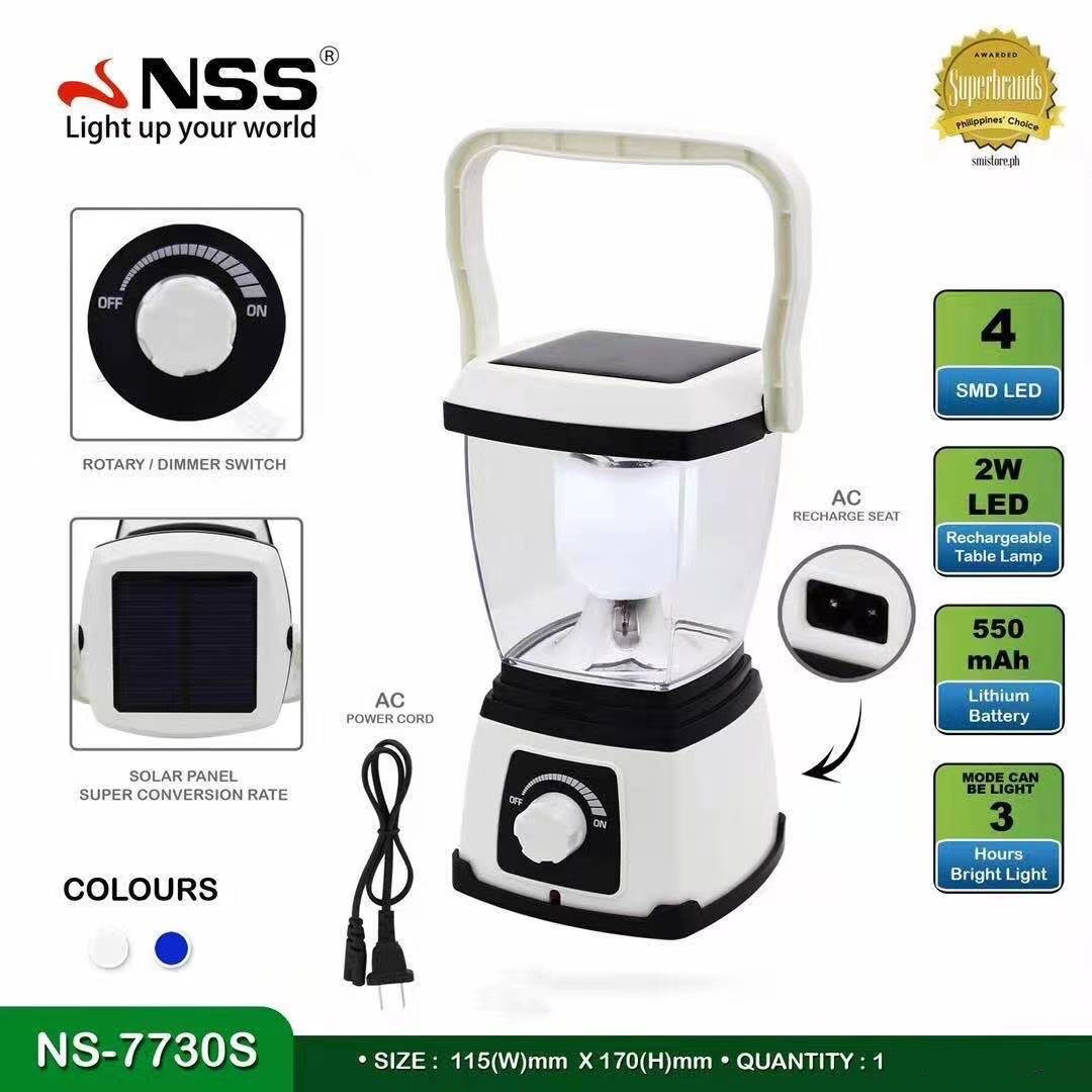 AC Recharge Seat Solar Rechargeable Table Lamp Emergency Light Night Light Portable Lamp