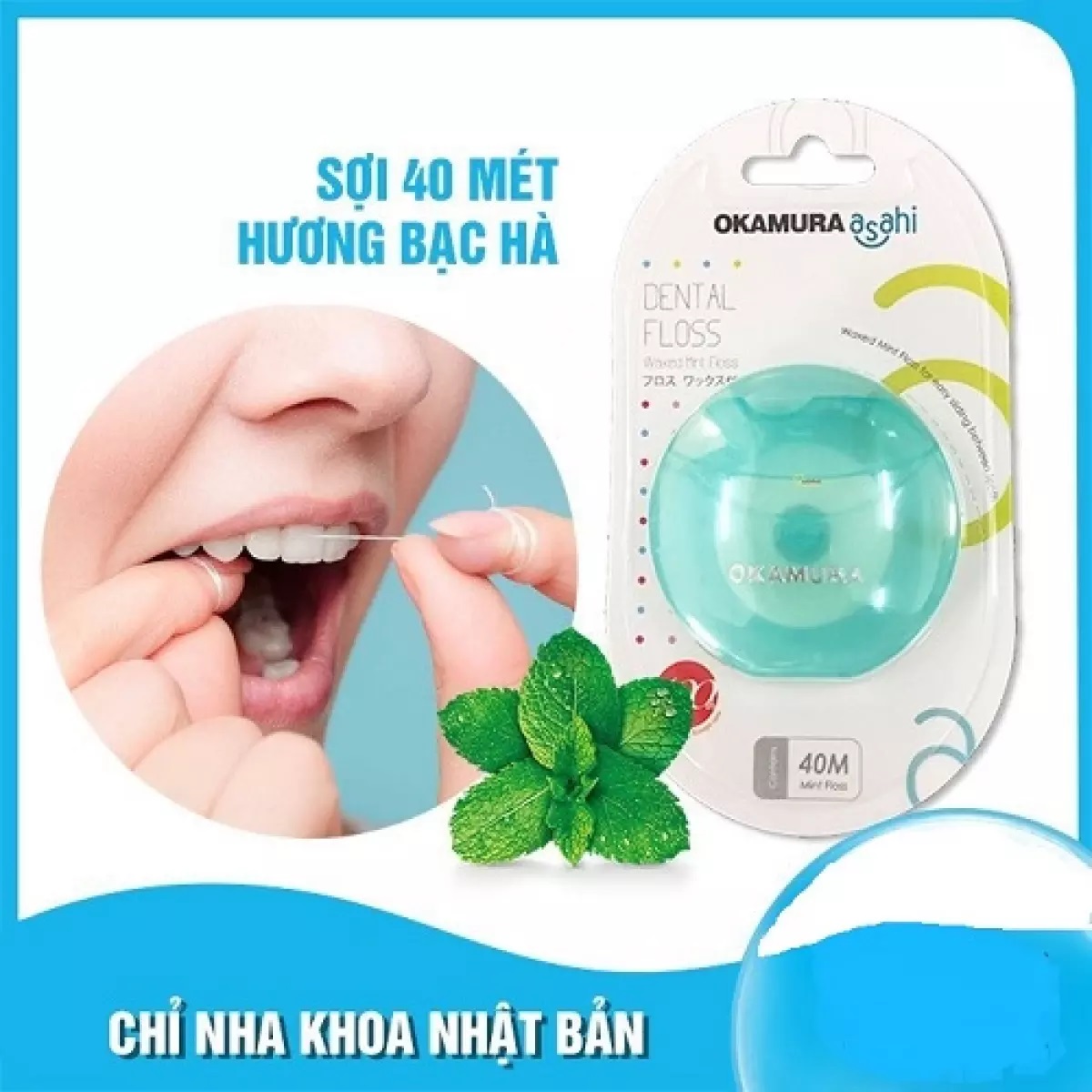 Chỉ nha khoa Okamura Asahi (40m/hộp)
