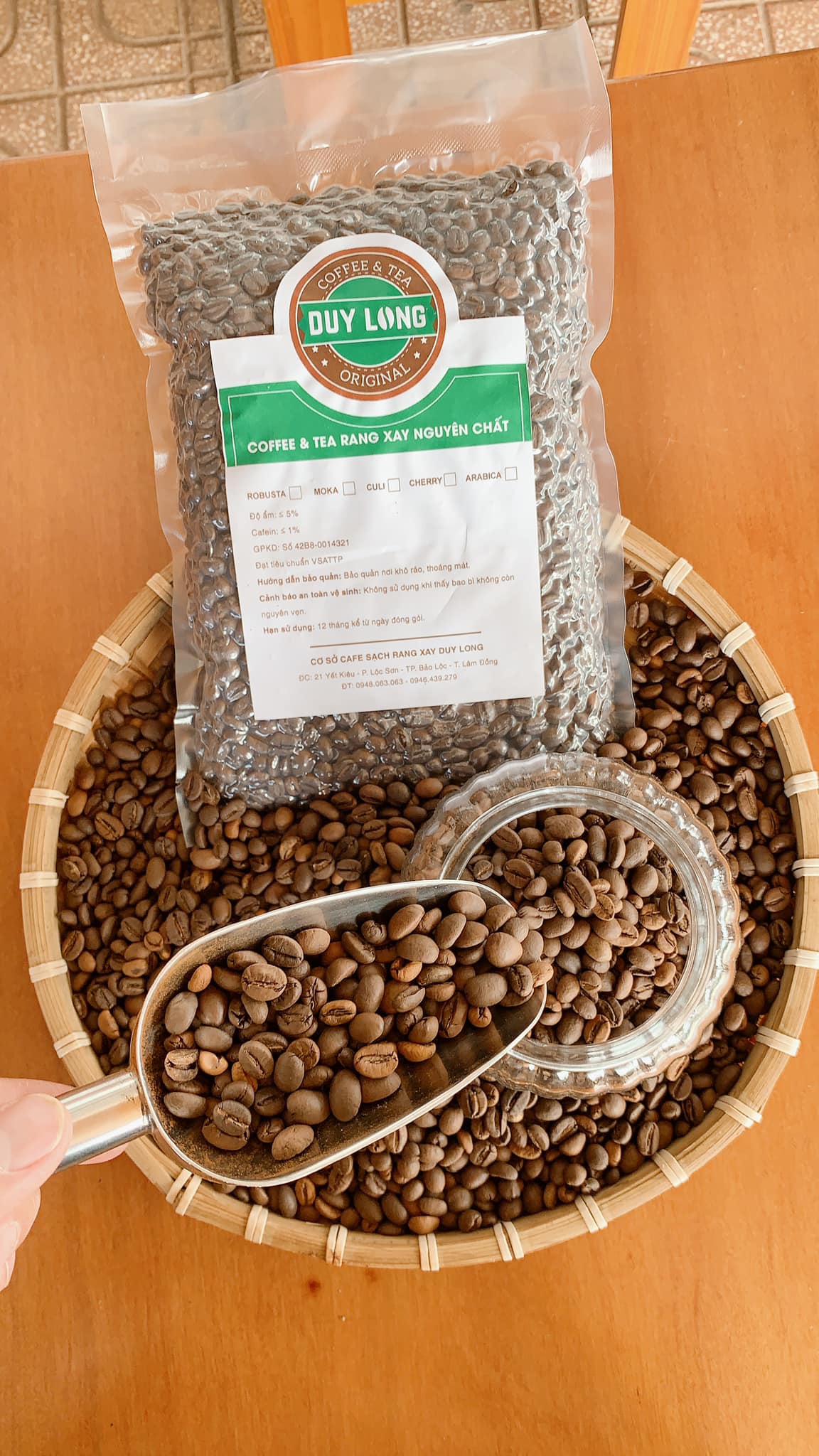 Cà phê Robusta mộc , nguyên chất 100%!