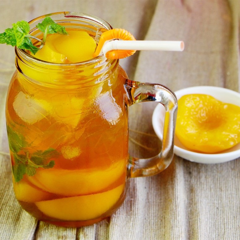 Đào Ngâm Hàn Quốc 680gram - Giòn, to