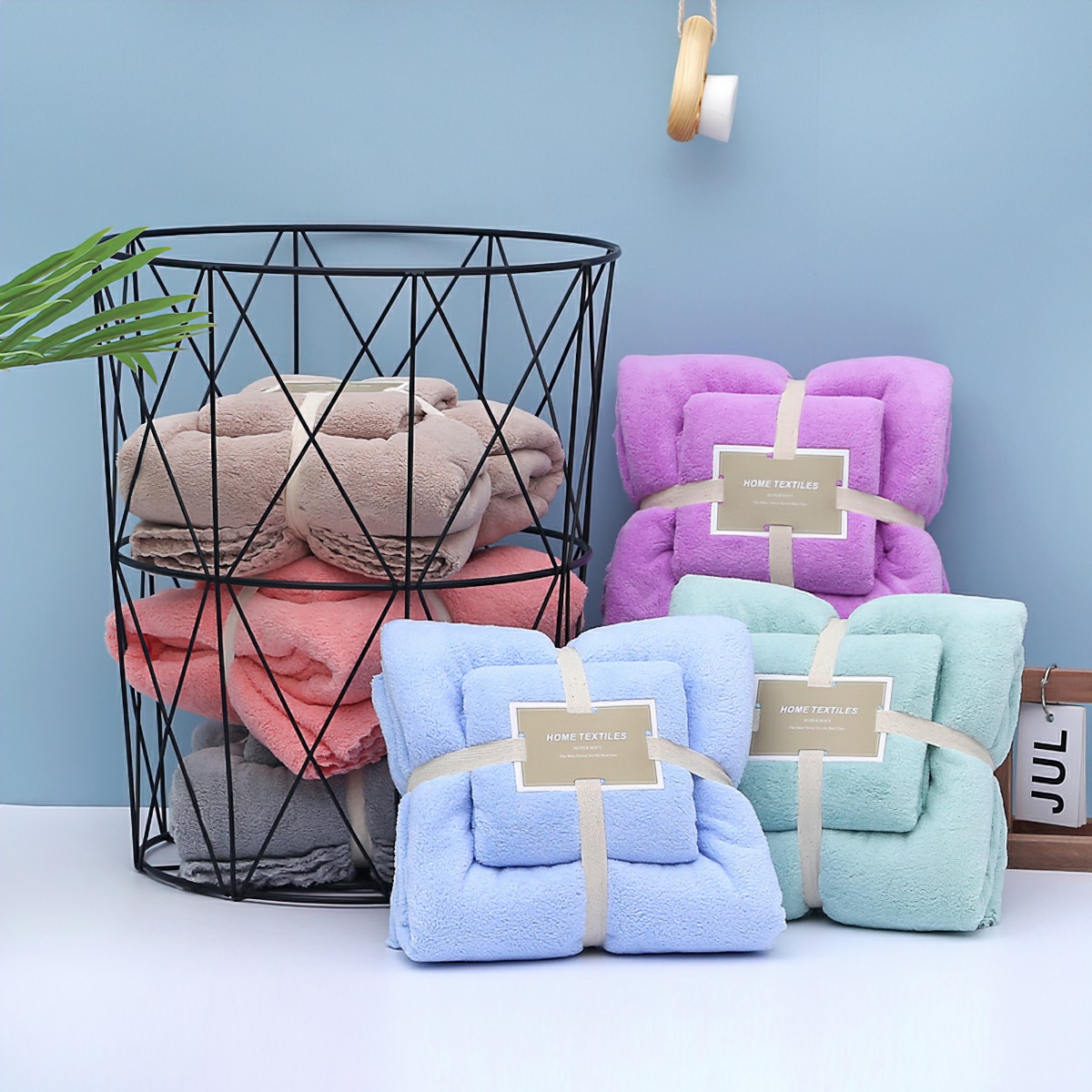 Set 2 Khăn tắm lông cừu siêu mềm,- Siêu mềm mịn, siêu bền-TyHome