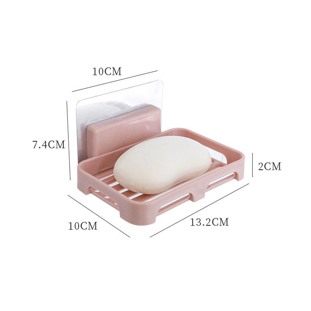 Uijiuha sáng tạo tự dính phòng tắm phụ kiện phòng tắm container kệ gắn tường Đĩa đựng xà phòng Giá đặt xà phòng giá lưu trữ