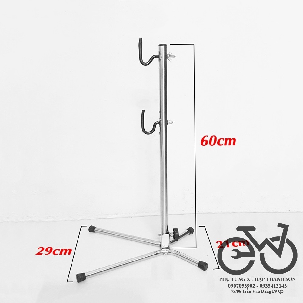 Chân chống dựng xe đạp Inox, giá dựng xe đạp inox