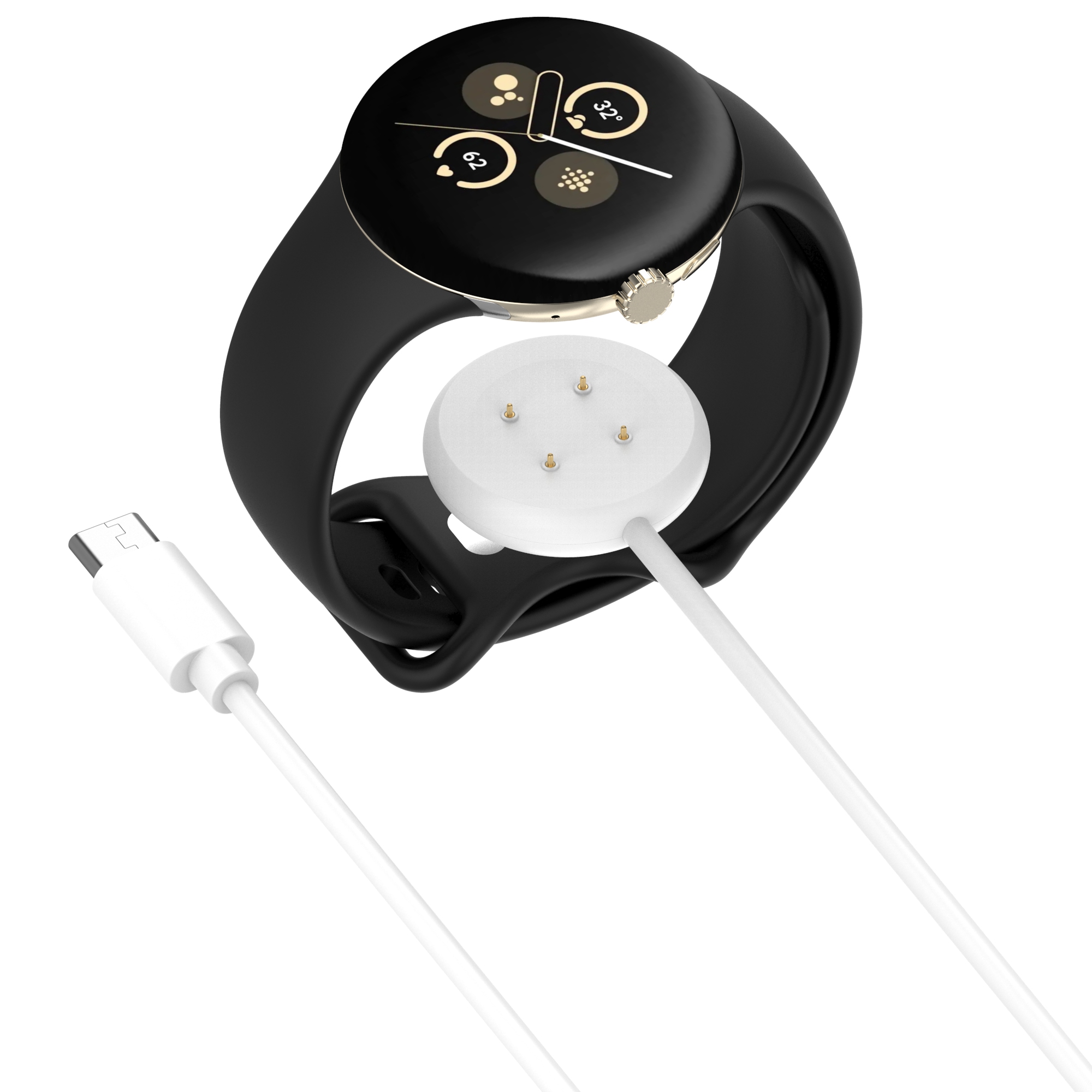 For Google Pixel Watch2 Watch Charger Charging Cable USB Type-C Interface
