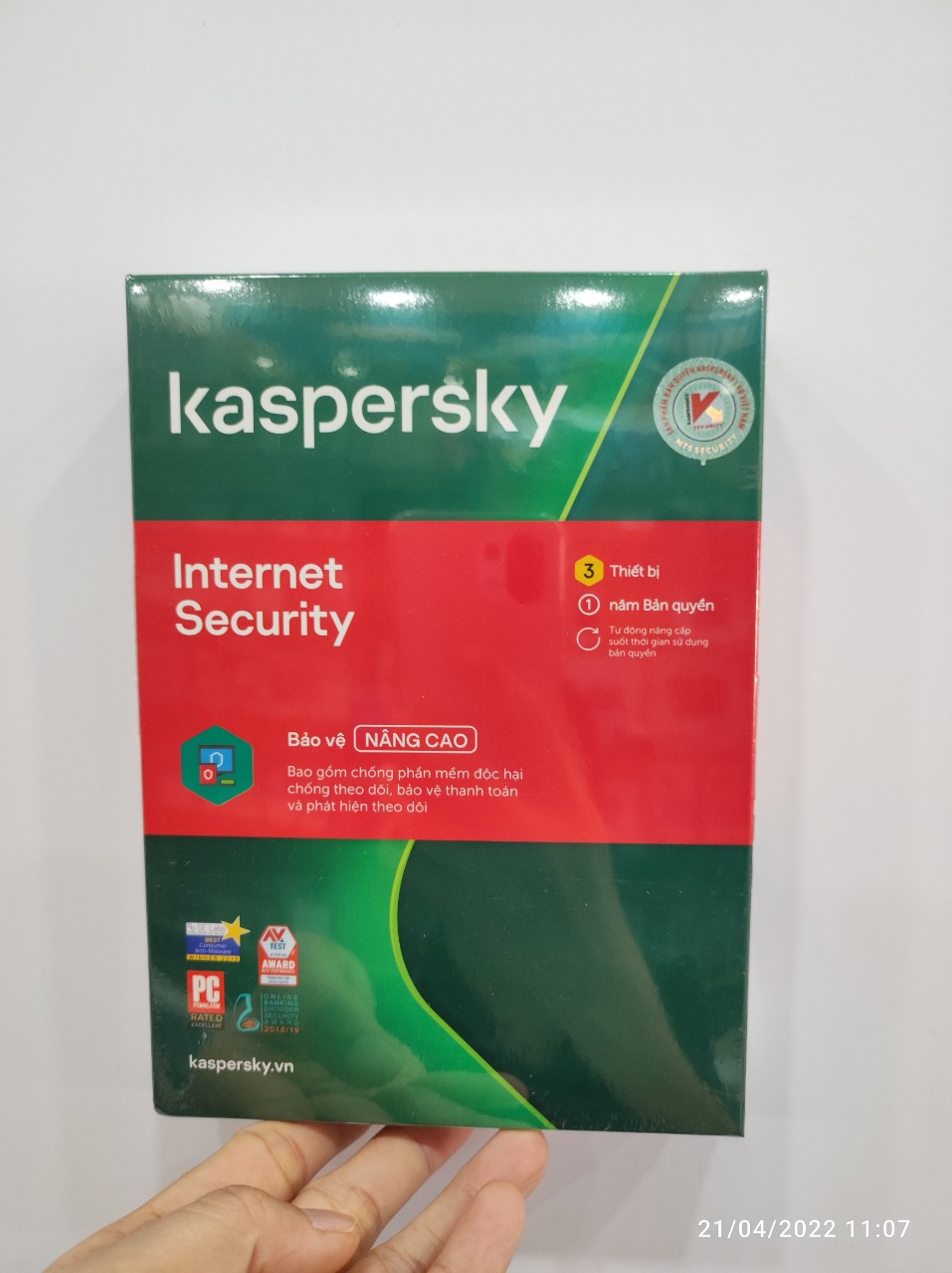 Phần mềm diệt virus Kaspersky Internet Security 1PC 1 năm