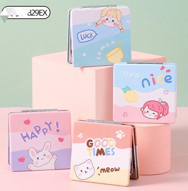 Gương Gấp Mini 2 Mặt Siêu Cute Tiện Lợi