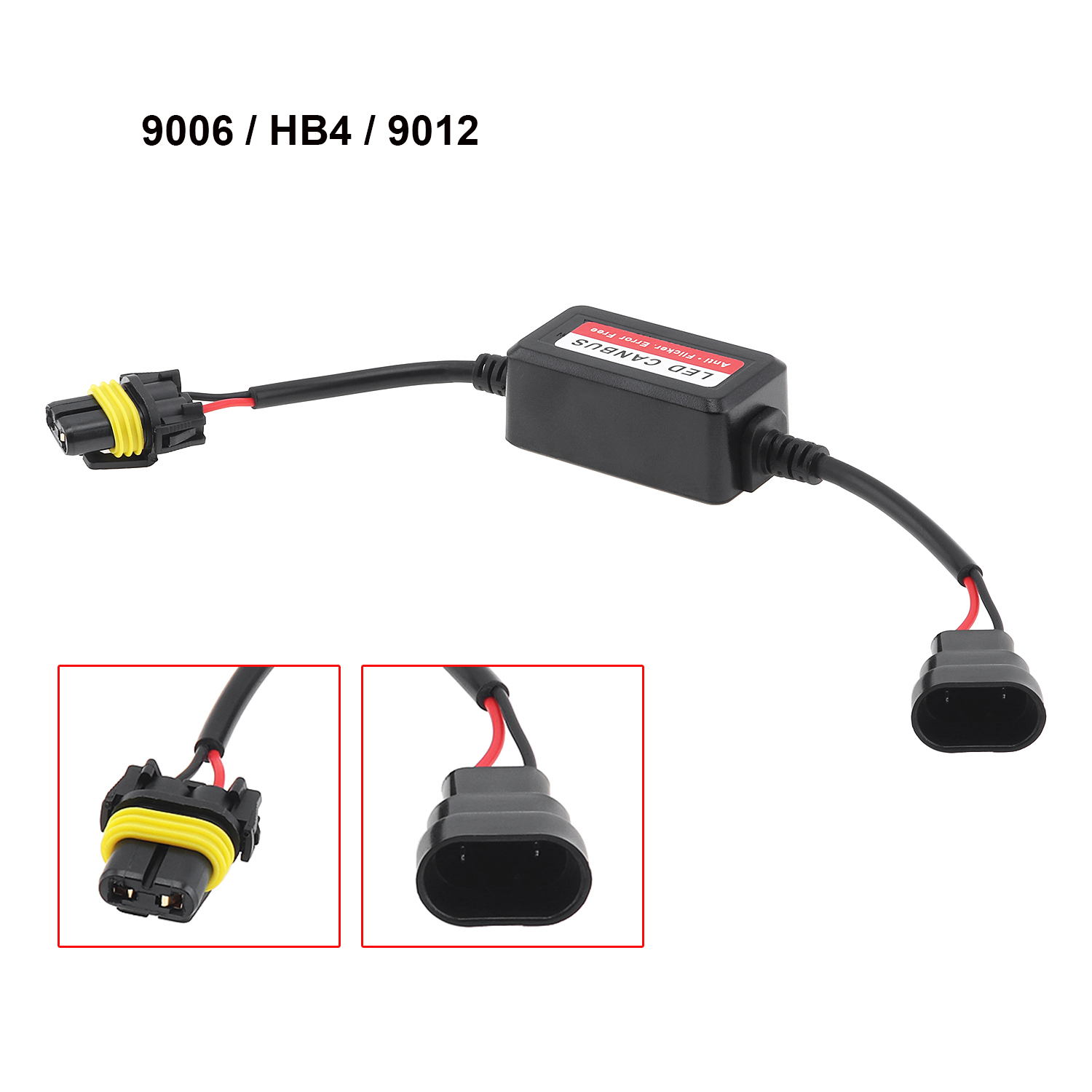 9006 / HB4 / 9012 Headlight LED Canbus Decoder Canceller Error Free Resistor Anti Flicker Warning Error Canceller