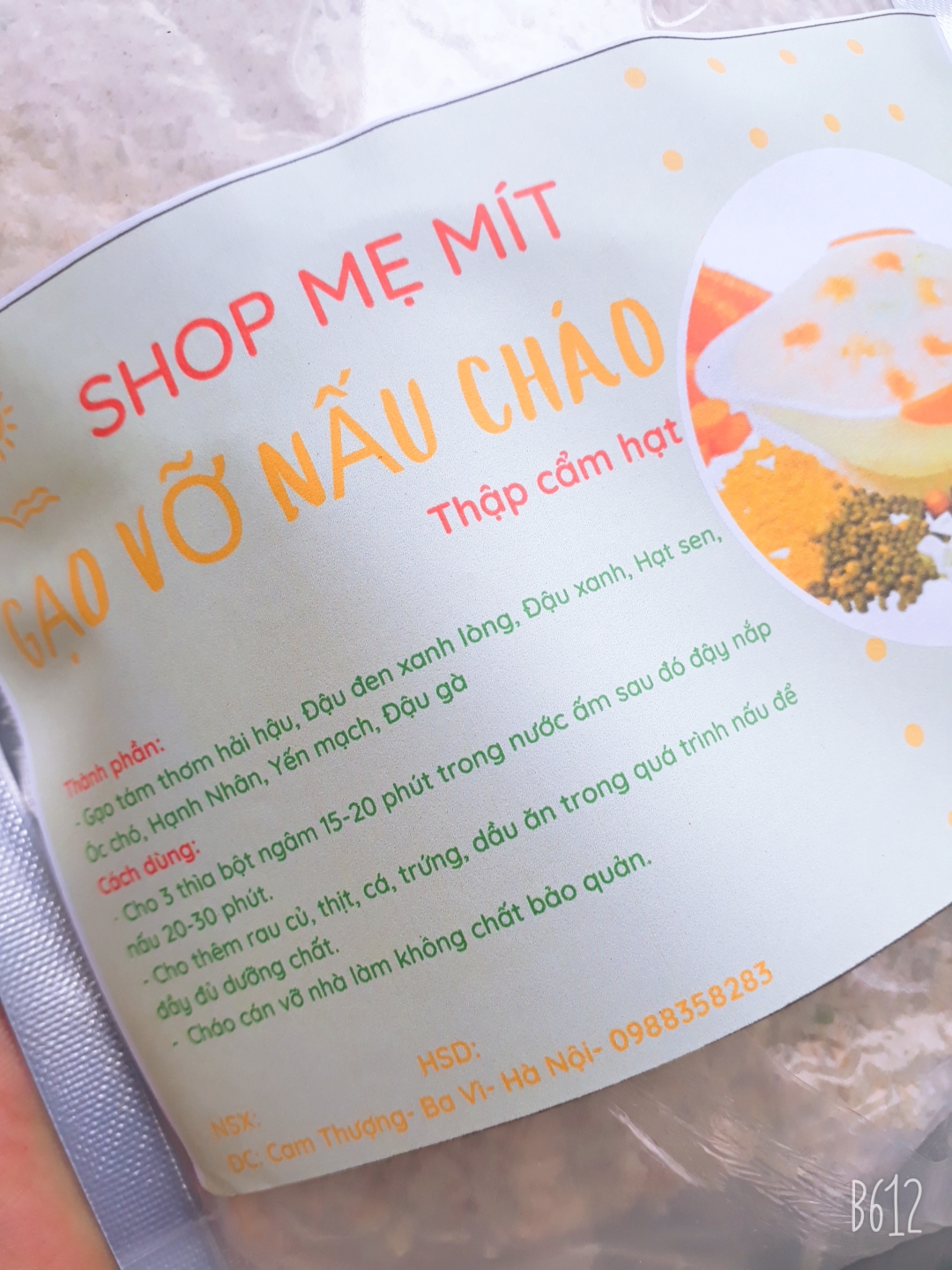 Gạo vỡ nấu cháo cho bé ( thập cẩm hạt 500g)
