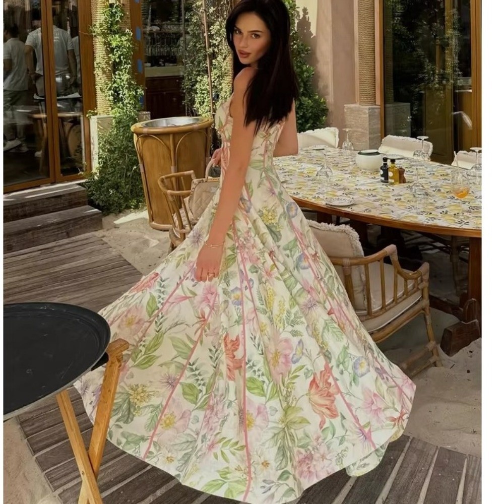 French%20Style%20Flower%20Floral%20Printed%20Dress%20Waist-cinching%20Summer%20Lady%20Halter%20Dress%20Sleeveless%20Sweet%20A-Line%20Dress%20Summer%20Season%20-%20Image%207