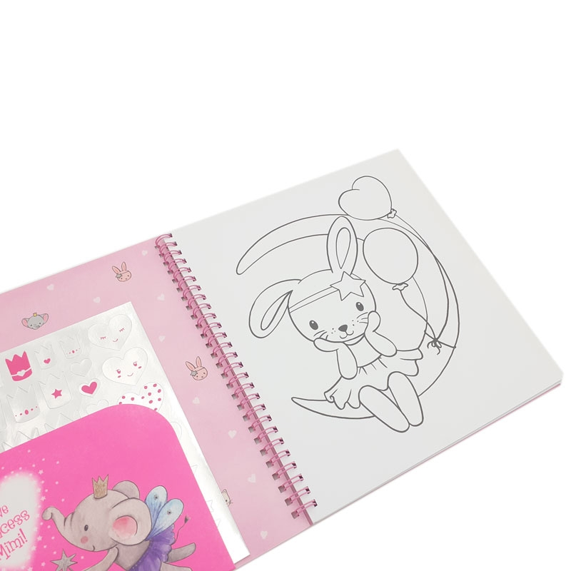 Vở thiết kế thời trang Princess Mimi sticker Book with Sequin