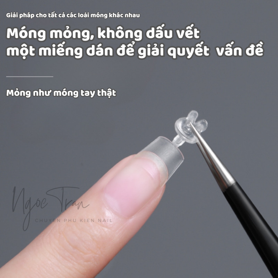 Hộp Móng Nối Siêu Mỏng Nhám | Phom Than Nhọn Oval Tròn | Móng Tip 300 Móng