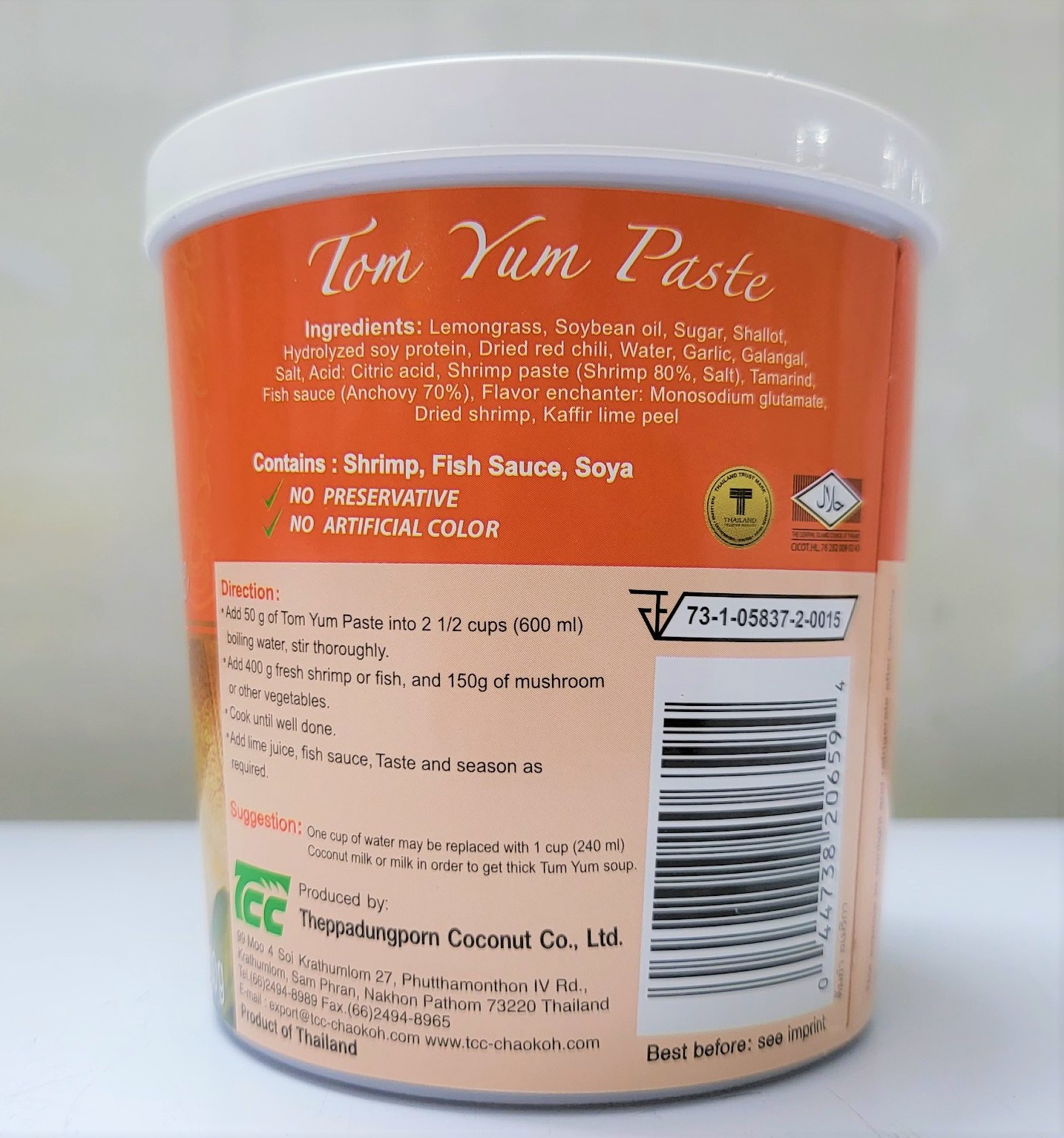 [Hộp 400g - TOM YUM] GIA VỊ LẨU THÁI [Thailand] MAE PLOY Paste (halal)