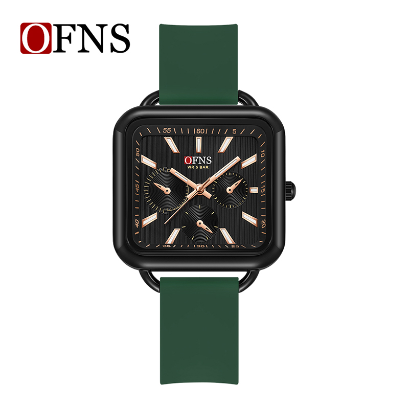 OFNS Business and Leisure Quartz Multi functional Timing Watch Waterproof Night Light Women's Watch NS7503-3.