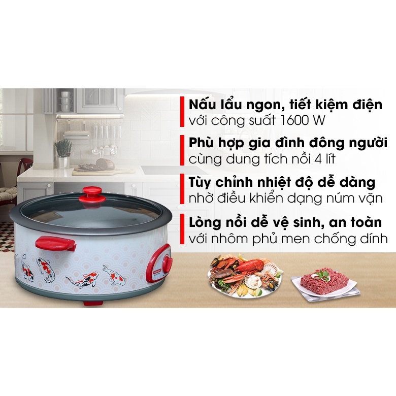 Lẩu điện Sunhouse đa năng SH525L