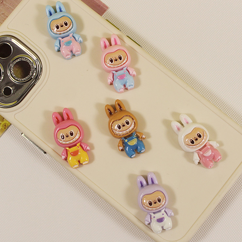 1PC Cartoon Glossy Labubu Cute Animal Doll Blind Bag Resin DIY Accessories New Labubu Surprise Gift YUNSHUO. 