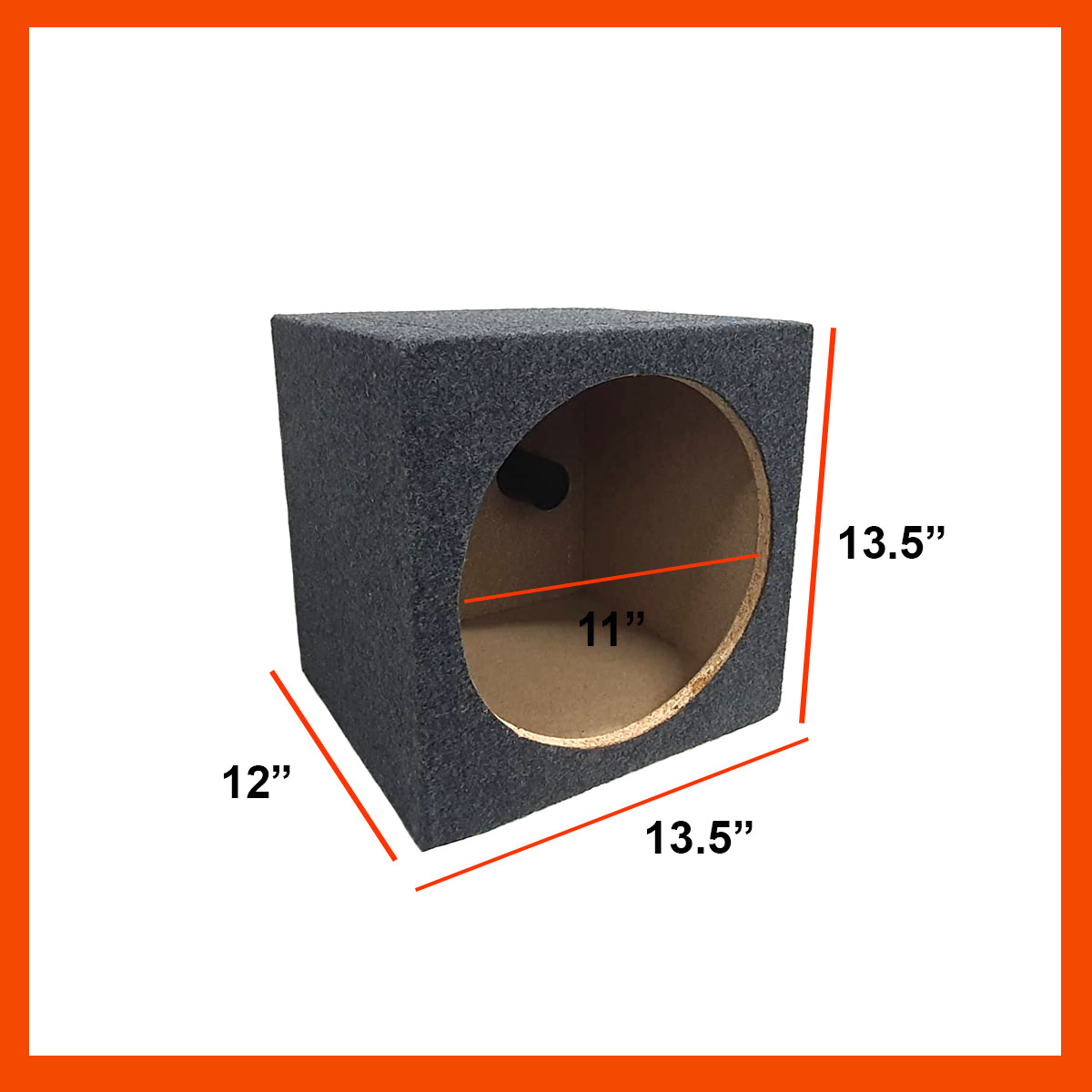 1PC Speaker Box for Size 12 Speaker or Sub Woofer - Particle Board