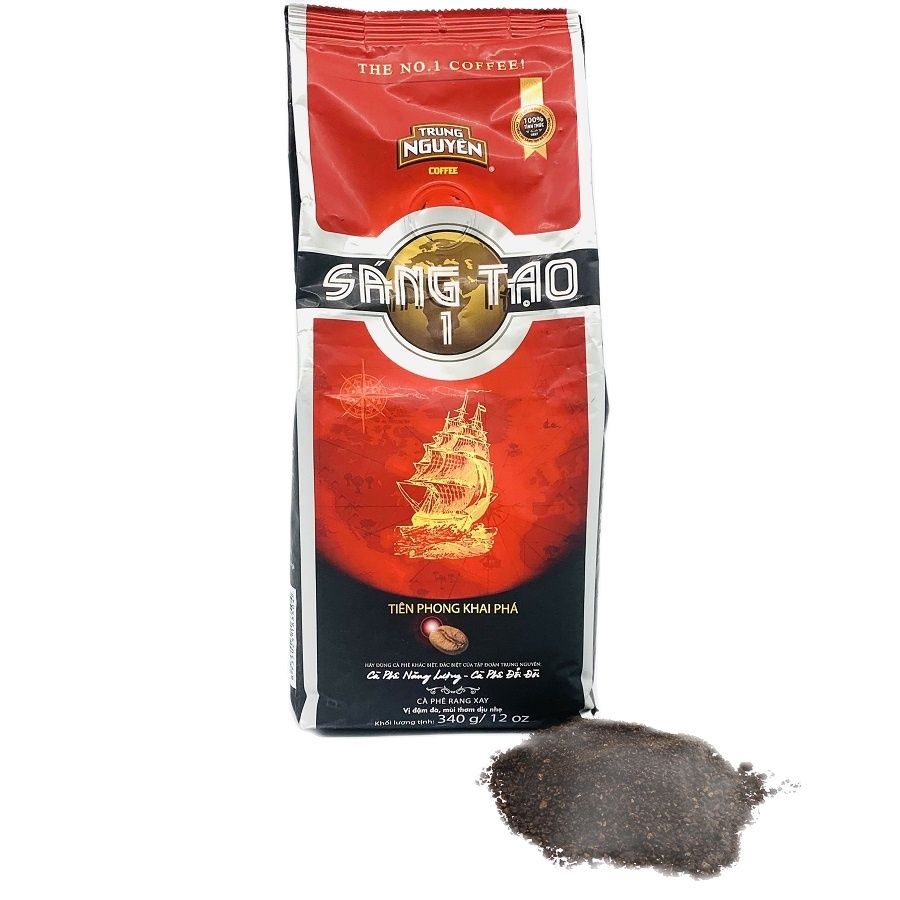 (01 GOI-ST1) Cà phê Sáng tạo 1 Trung Nguyên( Túi 340gam - Cà phê pha phin)
