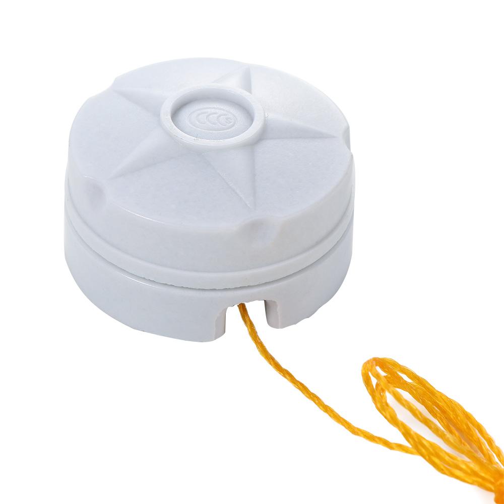 DUERE SPDT Flame Retardant Bakelite with Pull String for Ceiling Fan Wall Light Switching Power Light Switch Lamp Accessory Power Supplies Pull Chain Switch