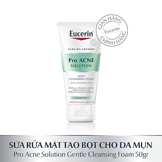 Sữa Rửa Mặt Cho Da Mụn Eucerin Pro ACNE Cleansing Foam 50g