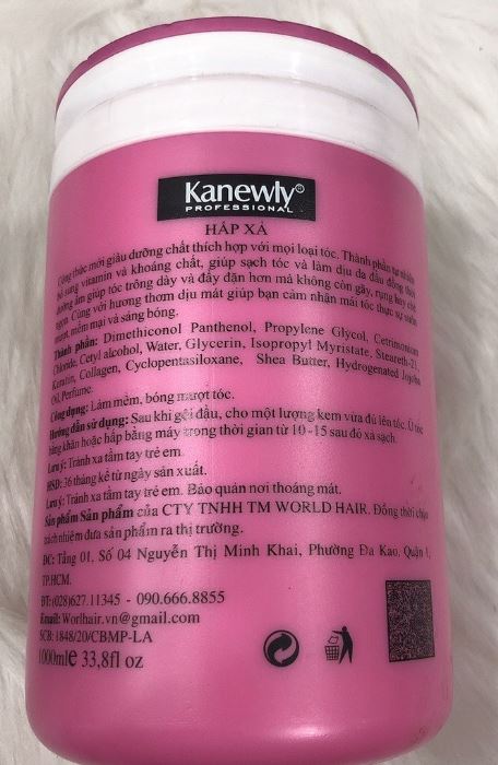 Hấp xã mềm mượt tóc kanewly 1000ml