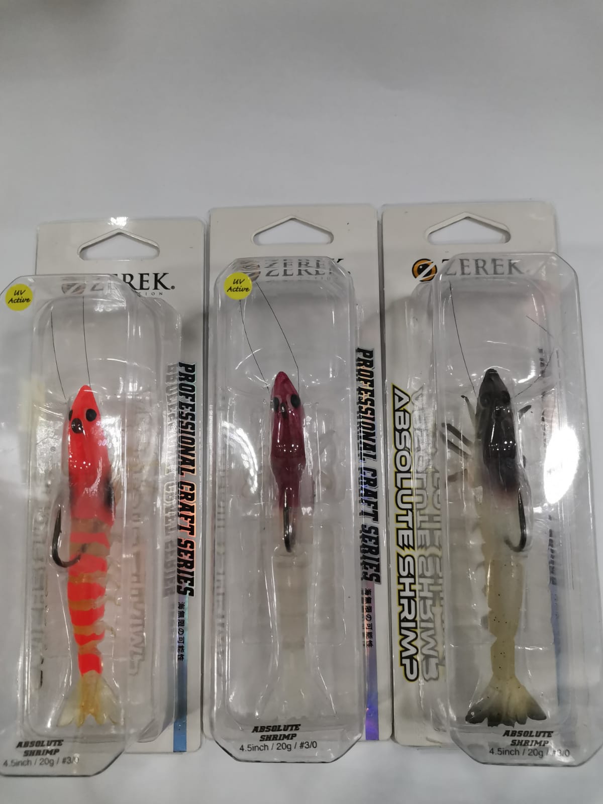Zerek Professional Craft Series Absolute Shrimp 4 5 Soft Bait One Set Of 3 Lures Length 4 5 Weight 20g Hook 3 0 Colours Thor Medium Rare Pacific Tiger Lazada Singapore