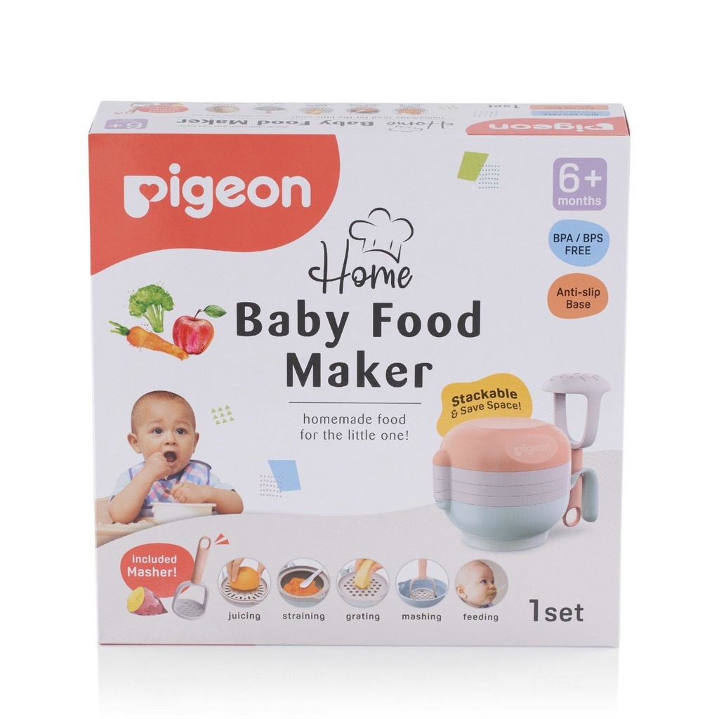 Bộ nghiền ăn dặm cho bé 8 chi tiết pigeon nhật bản