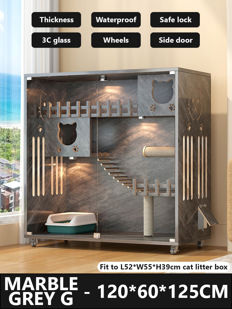 Wooden Cat Cage Large Cat House Pet Villa Sangkar Kucing Besar Rumah