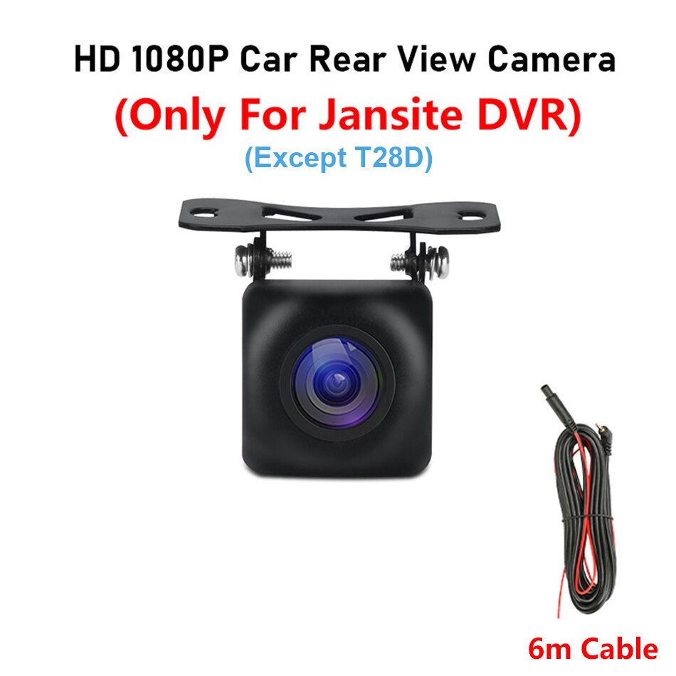 Jansite 1080p hd rear camera night vision cam only for jansite car dvr wide rearview stream media dash cam