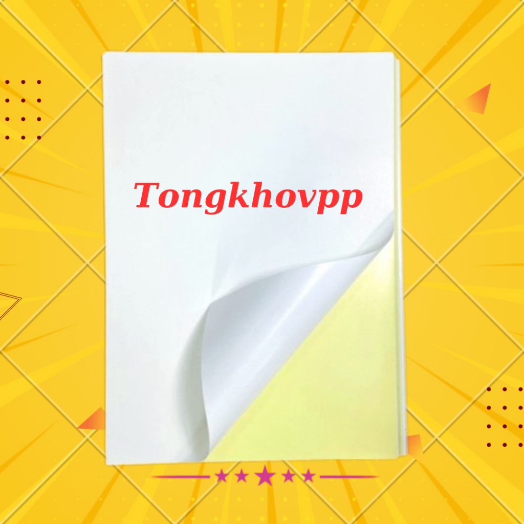 Decal đế vàng Amazon A4 - đề can đế vàng Amazon( hàng chuẩn 100 tờ / tập)d