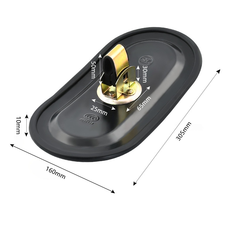 Excavator rearview mirror engineering vehicle truck forklift cab reflector universal modified wide-angle reversing mirror. 