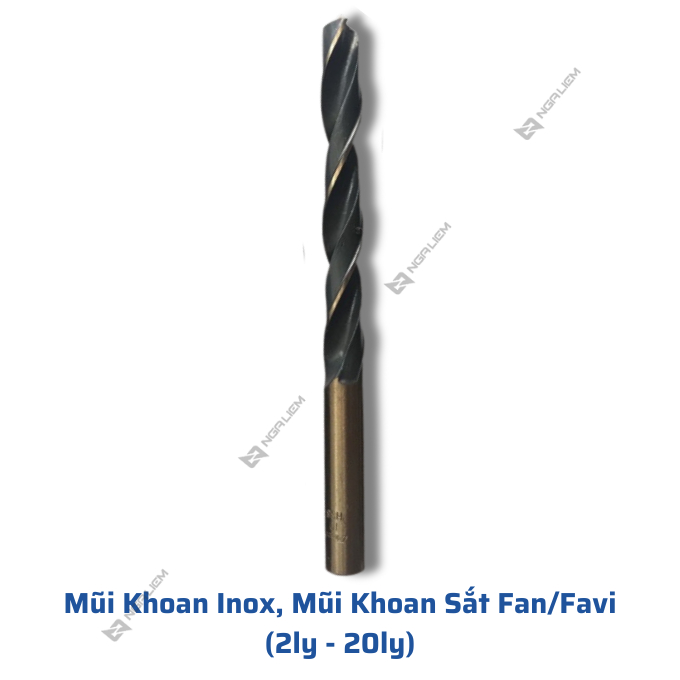 Mũi khoan inox, mũi khoan sắt fan/favi đủ các kích thước , mũi khoan rộng, đa năng, siêu cứng,