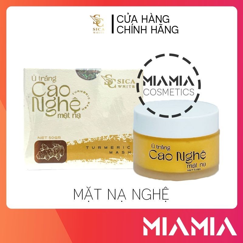 Mặt nạ ủ trắng cao nghệ sica white chính hãng turmeric mask 50gr