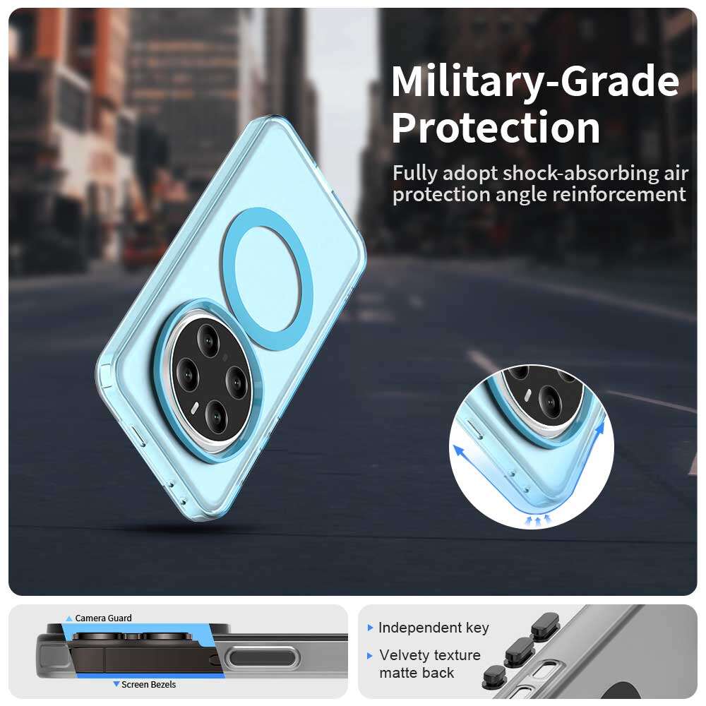 lthmy for Honor X9C X60 Magic7 Lite casing magnetic translucent matte back cover shockproof anti-fingerprint case. 