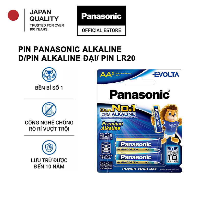 Panasonic Evolta Aa Lr6Eg/2B-V Battery (Pack of 2) - Genuine Product
