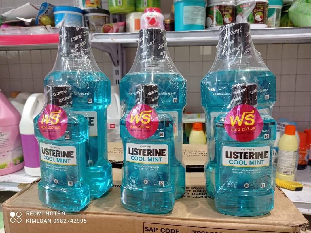 NƯỚC SÚC MIỆNG LISTERINE COOL MINT 750ML - THÁI LAN