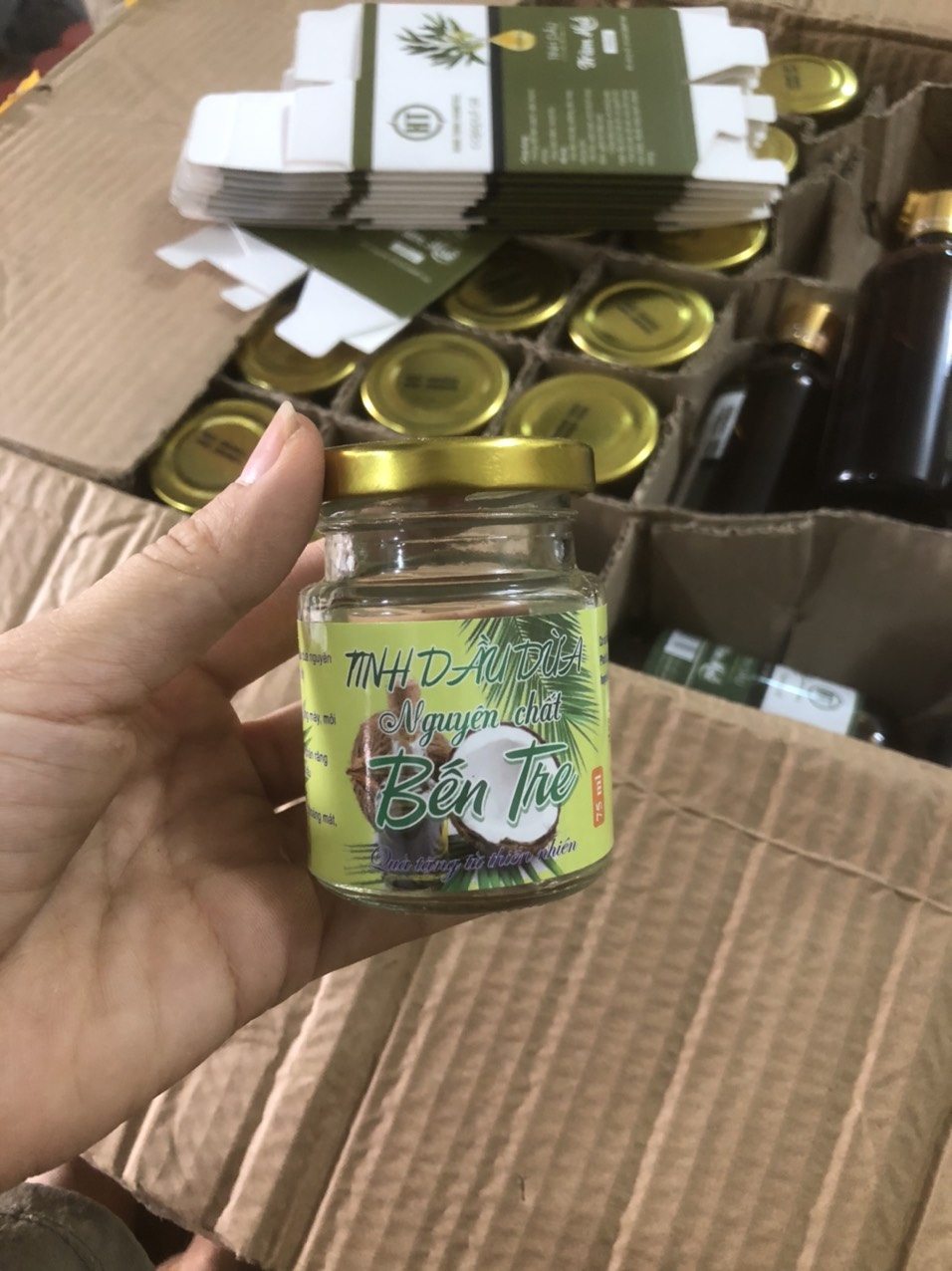tinh dầu dừa bến tre 75ml