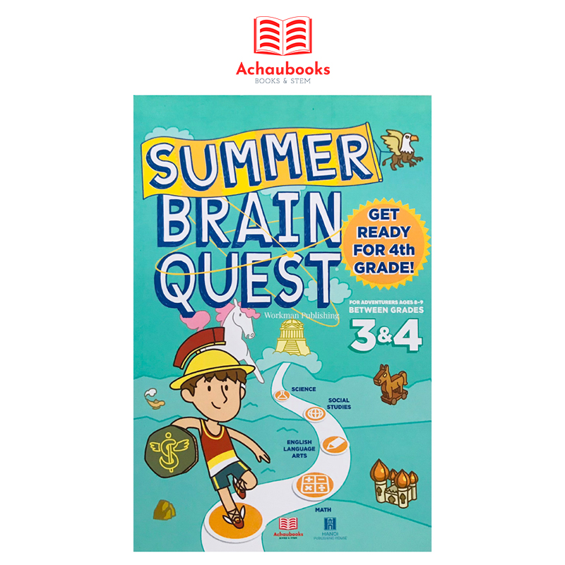 sách Summer Brain Quest 3&4 - Á Châu Books ( 8 - 9 tuổi )