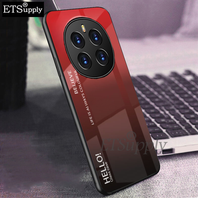 Phone case Honor Magic 7 Pro Gradient Mirror Tempered Glass Protector Hard Back Cover Honor Magic 7Pro Case. 