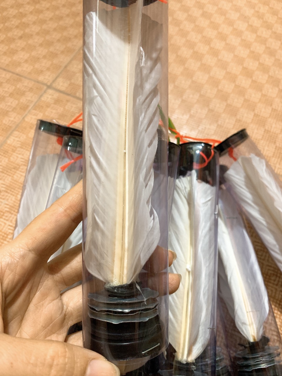 Set 10 cầu đá trắng đế sắt