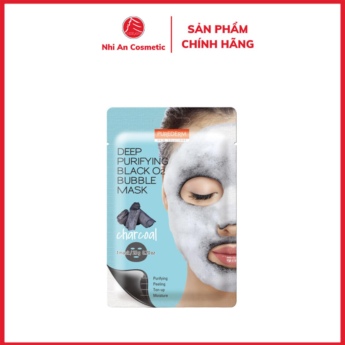 Purederm Mặt nạ sủi bọt than hoạt tính làm sạch da