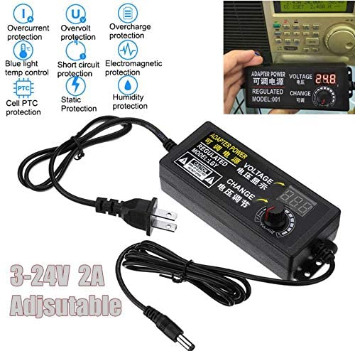 3V-24V Adjustable AC/DC Switching Power Adapter by Akram Electronics ...