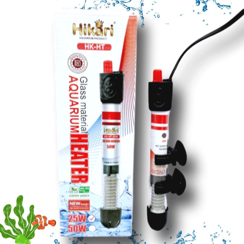 Heater pemanas aquarium HIKARI 25watt 50watt 75watt 100watt