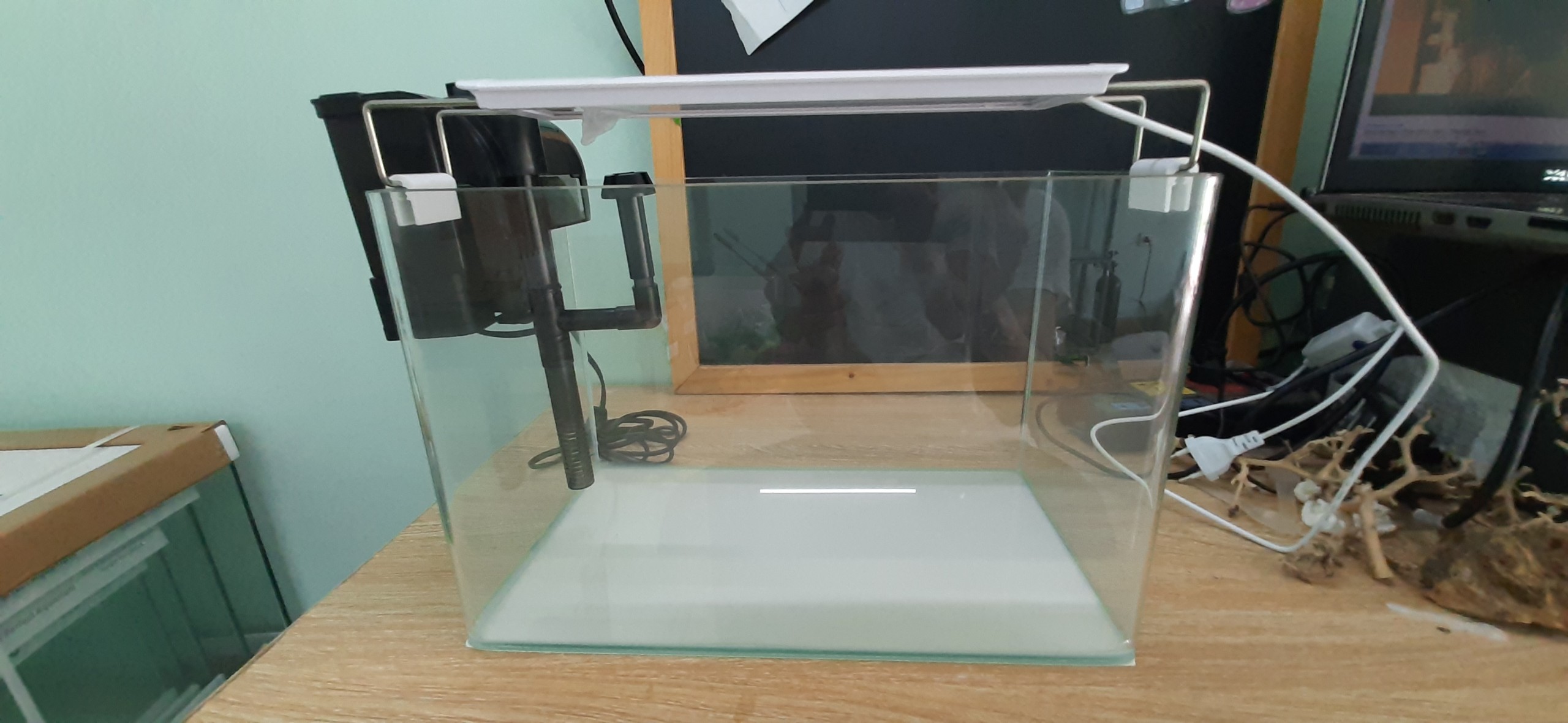 Bể cá đúc 40x23x25 cm, hồ cá mini thủy sinh để bàn