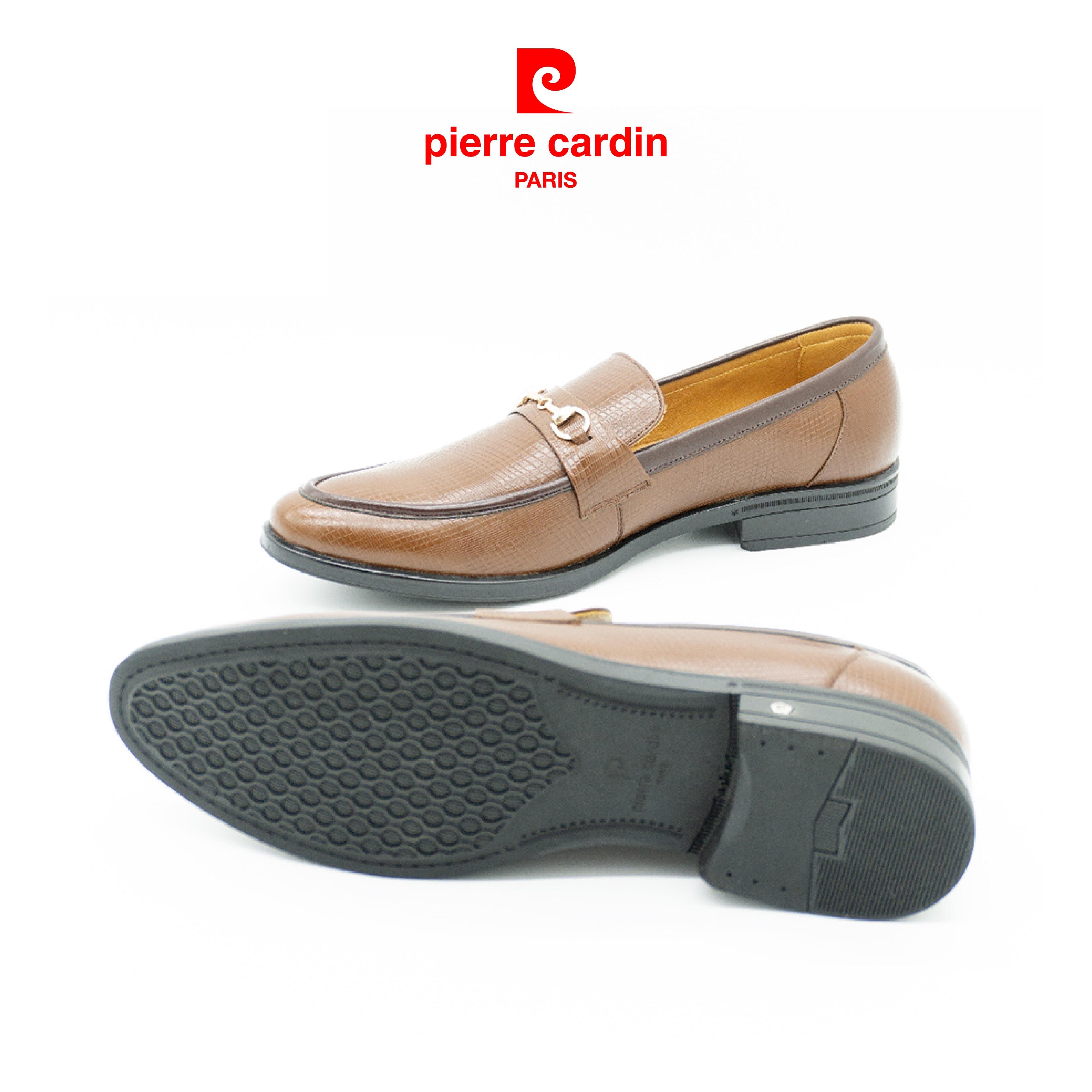 Pierre Cardin Men's Loafers, High-Quality Imported Genuine Cowhide Leather, Anti-Slip Rubber Sole, Metal Buckle Highlight - Pcmfwl 700