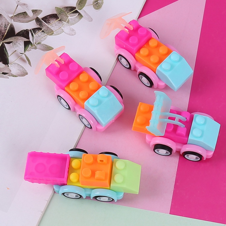 Lego xe mini cho bé, xe lắp ráp mini cho bé tập chơi