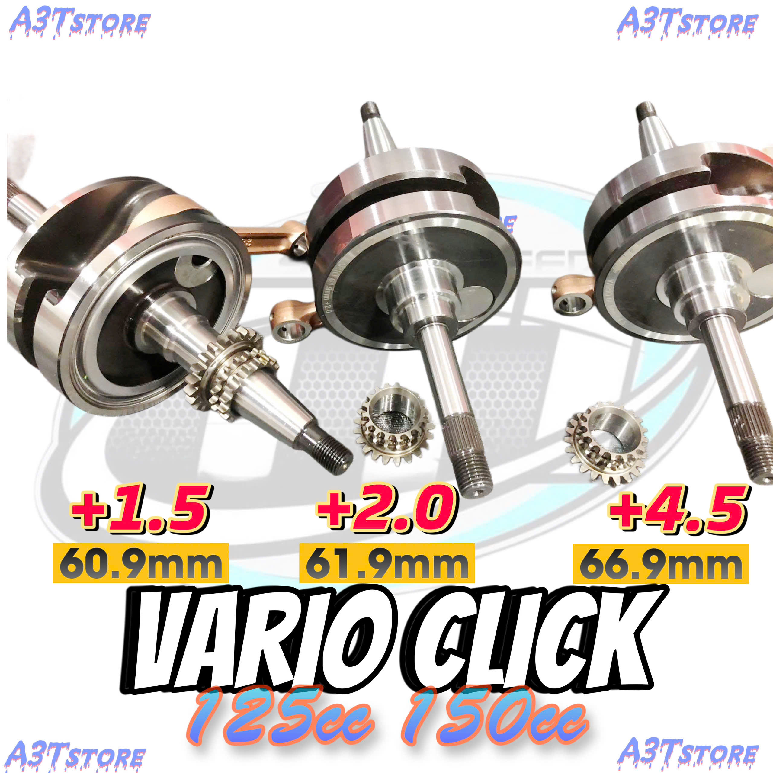 DÊN ĐÔN TRF VARIO CLICK125 SHVN +1 +2 + 4.5 ( TRỤC KHỦY RACING) lzd-01