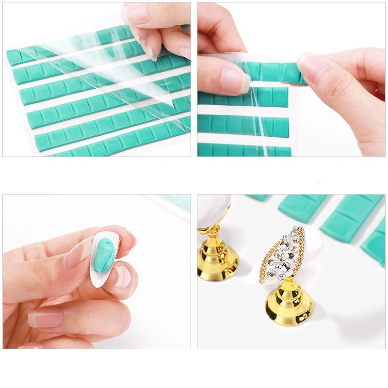 Keo đa năng nail dán móng, đất sét gắn móng giả tập vẽ